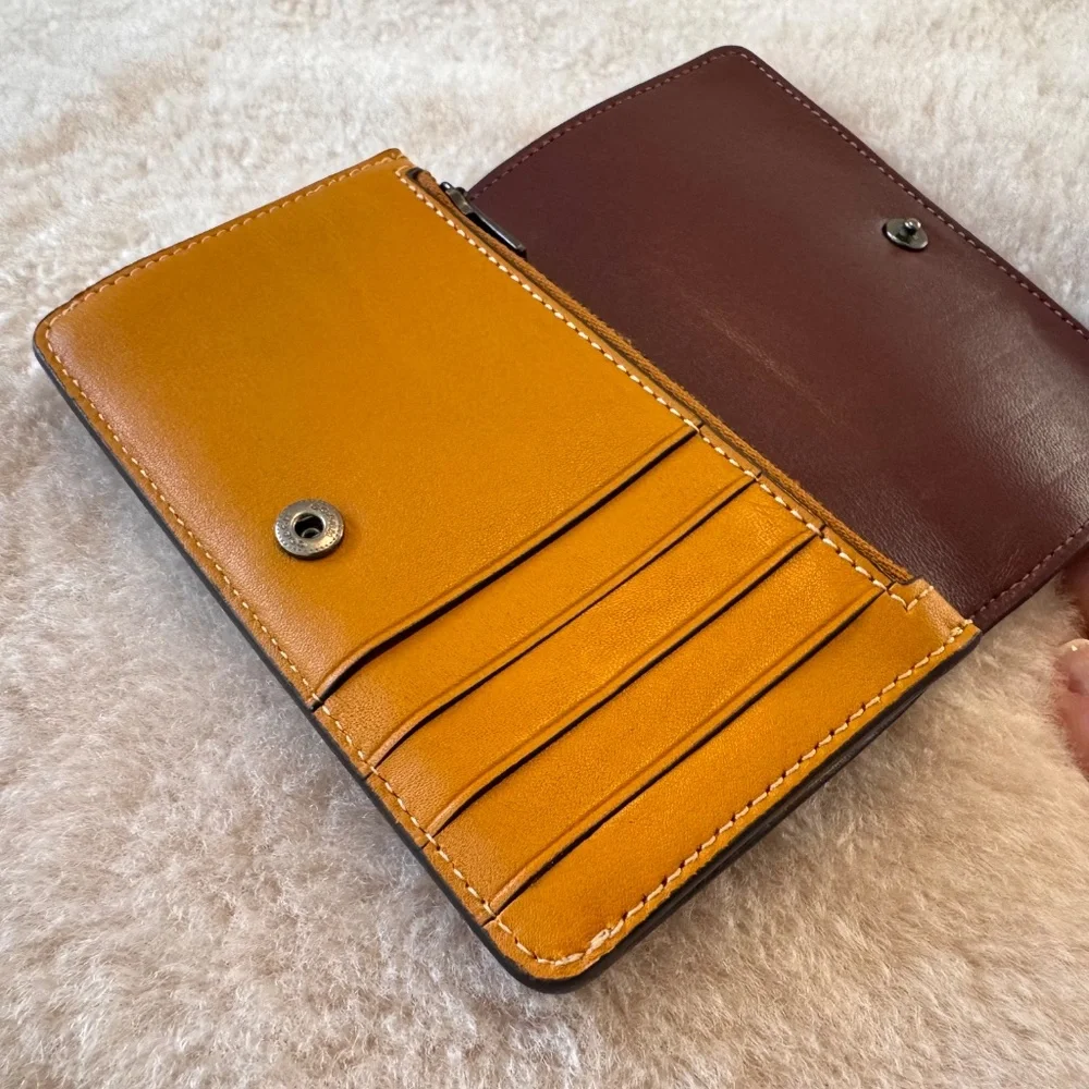 Coach Foldover Card Case Wallet - Picture 3 of 7